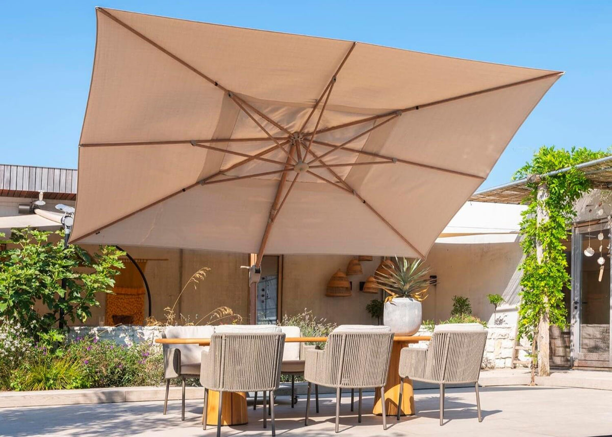 Wat is het Verschil tussen de 4 Seasons Outdoor Siesta en Hacienda Parasols: Premium vs. Non-Premium?