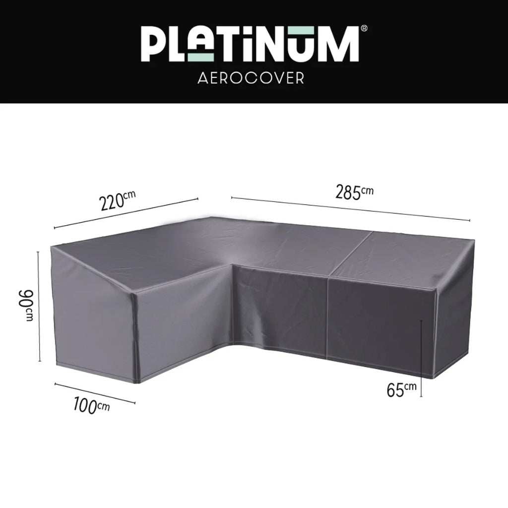 Platinum AeroCover Loungesethoes | 285 x 220 cm | Rechts Lang | Antraciet