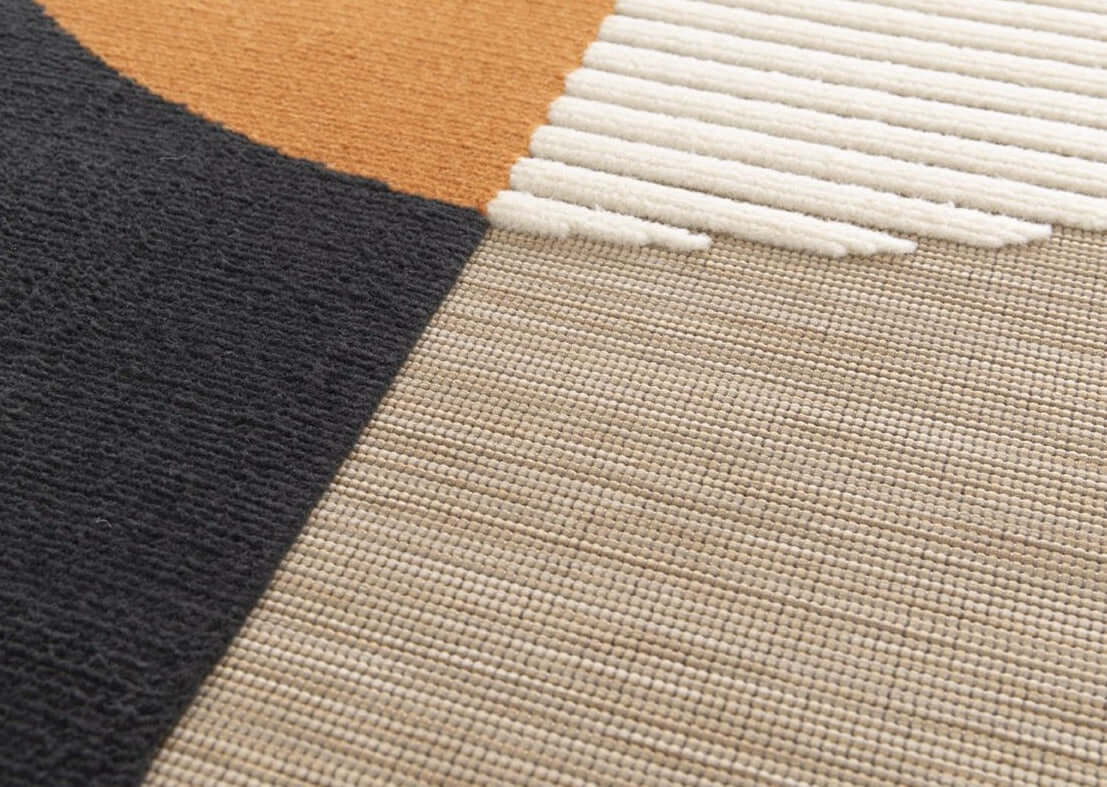 Art deco karpet - 200x290 cm - terra