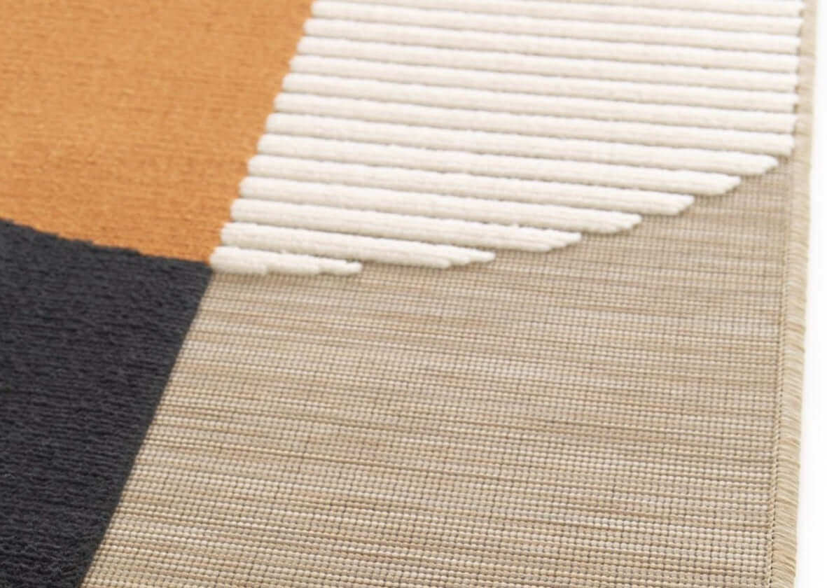 Art deco karpet - 200x290 cm - terra