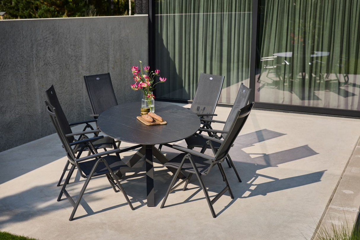 Xander Dining Tuintafel Ovaal 220 x 120 x 76 cm