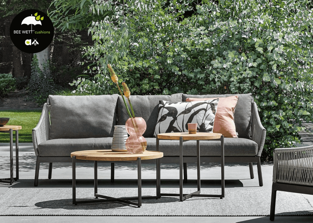 AppleBee Bijou Lounge 2-zits Sofa Taupe sfeerfoto