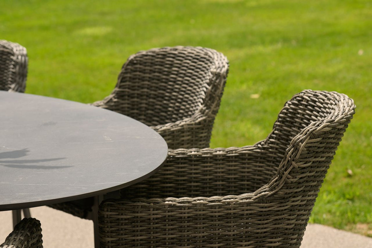 Xander Dining Tuintafel Ovaal 220 x 120 x 76 cm