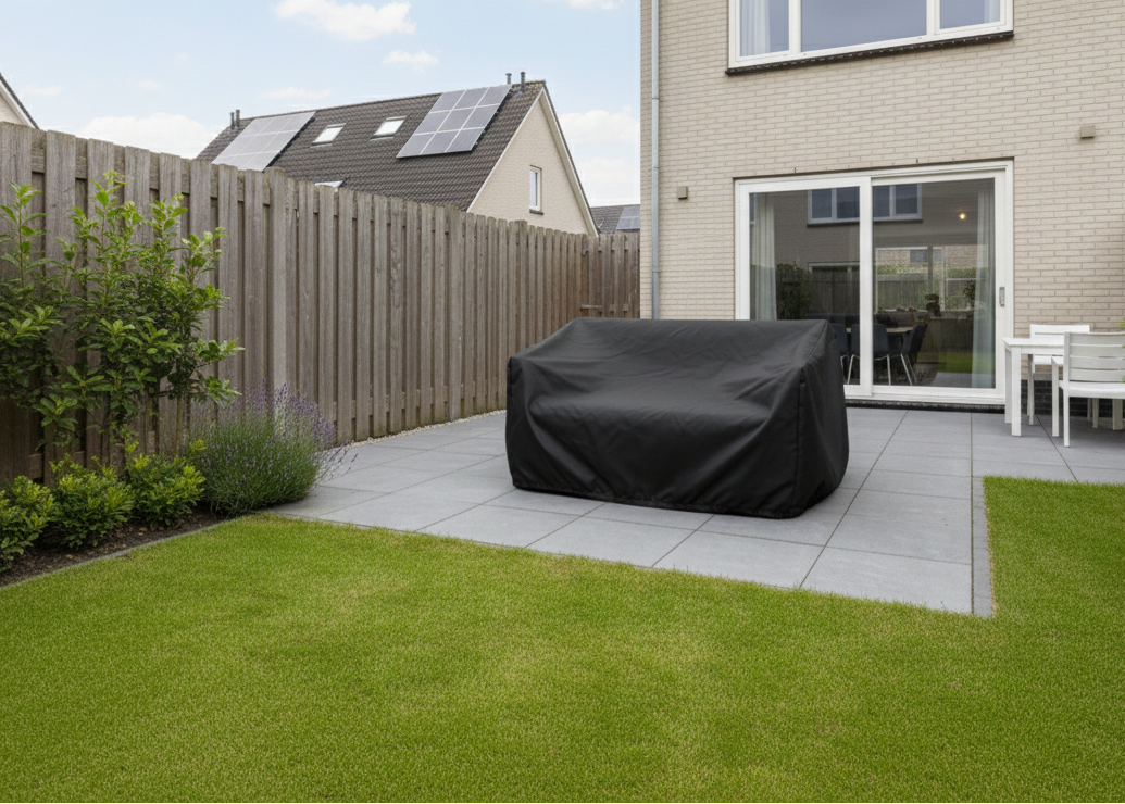 Belito Tuinbankhoes 150 x 90 x 85 cm - Zwart