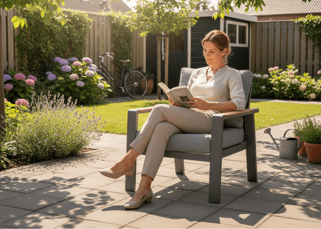 Belito Birmingham/Lotte Tuinstoel - Antraciet Aluminium