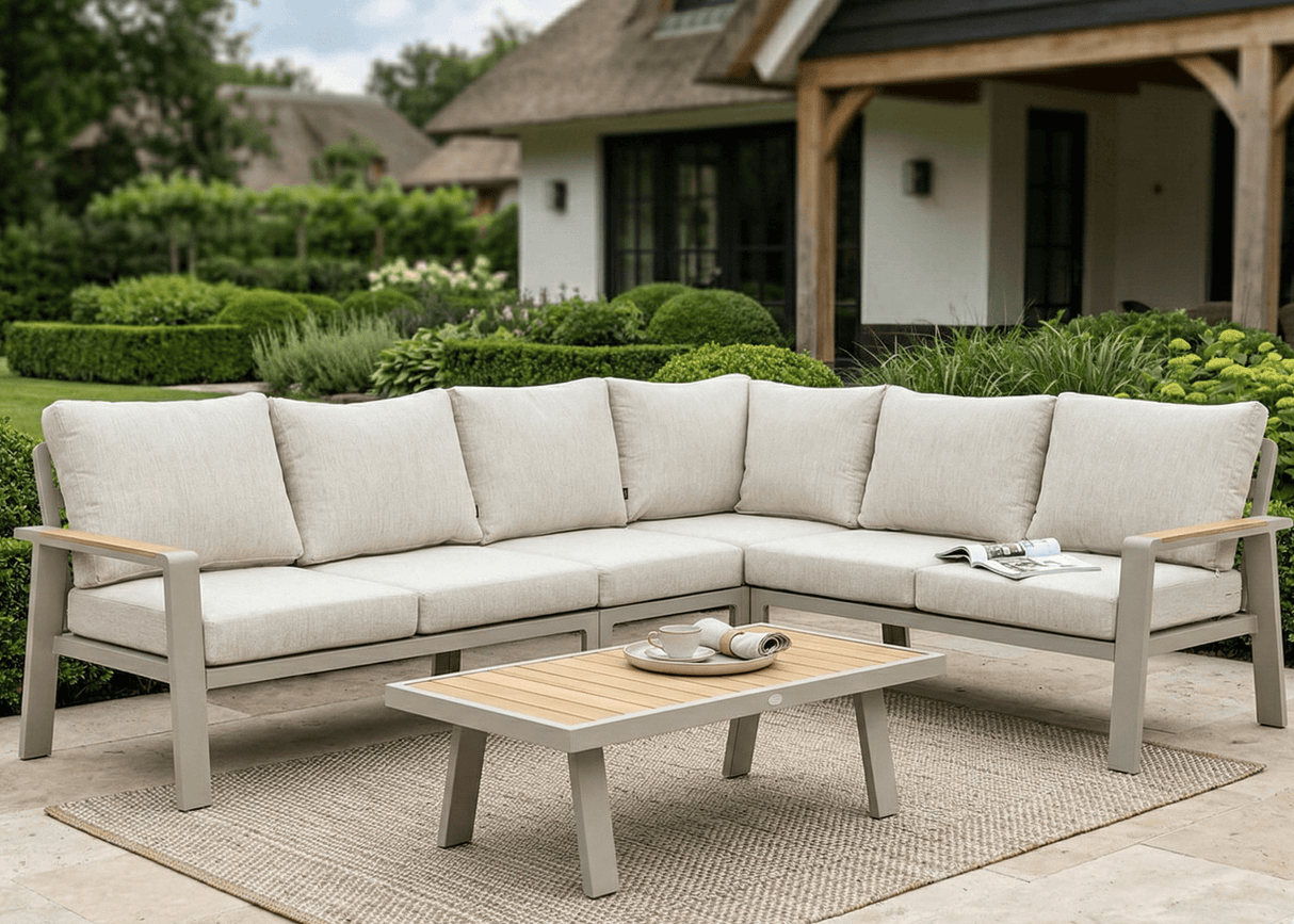 Tafel Birmingham/Lotte - 120 x 60 cm - Taupe