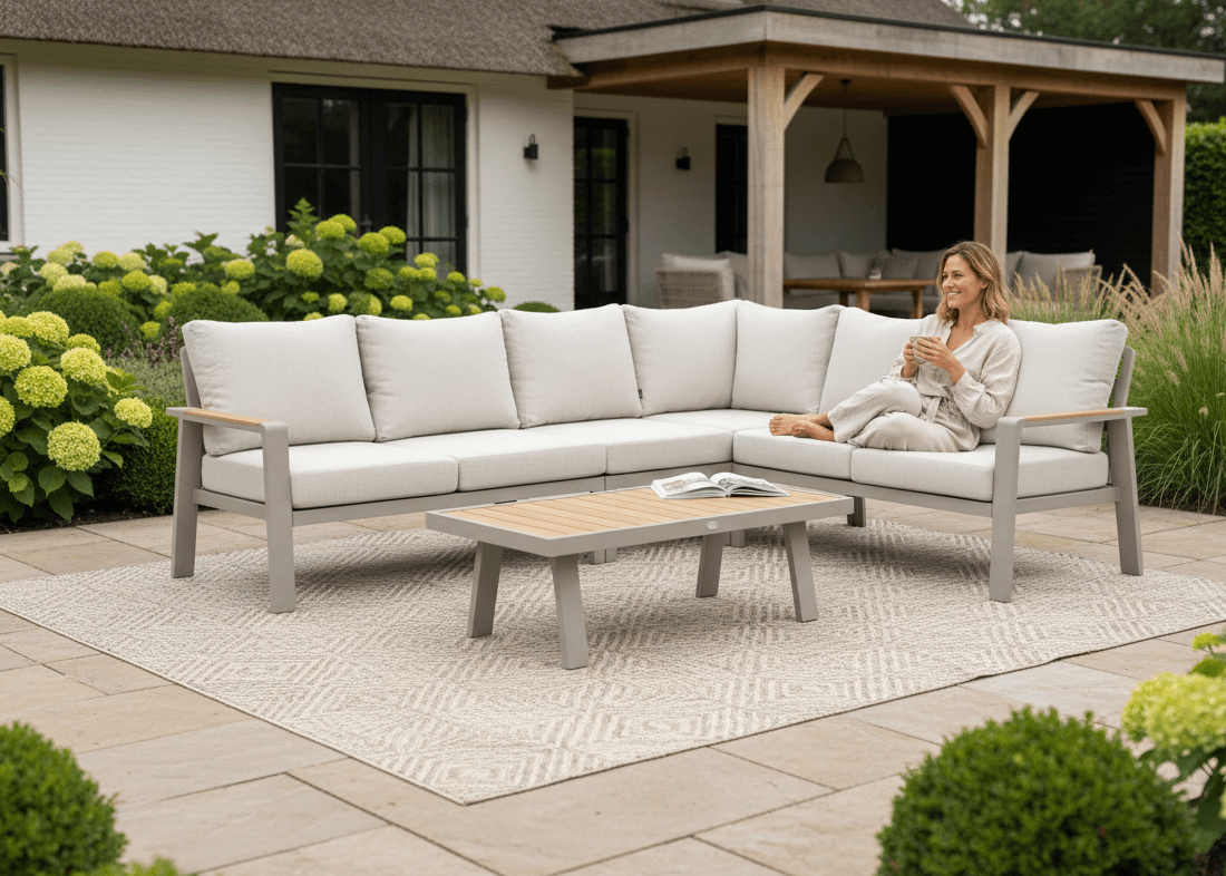 Tafel Birmingham/Lotte - 120 x 60 cm - Taupe