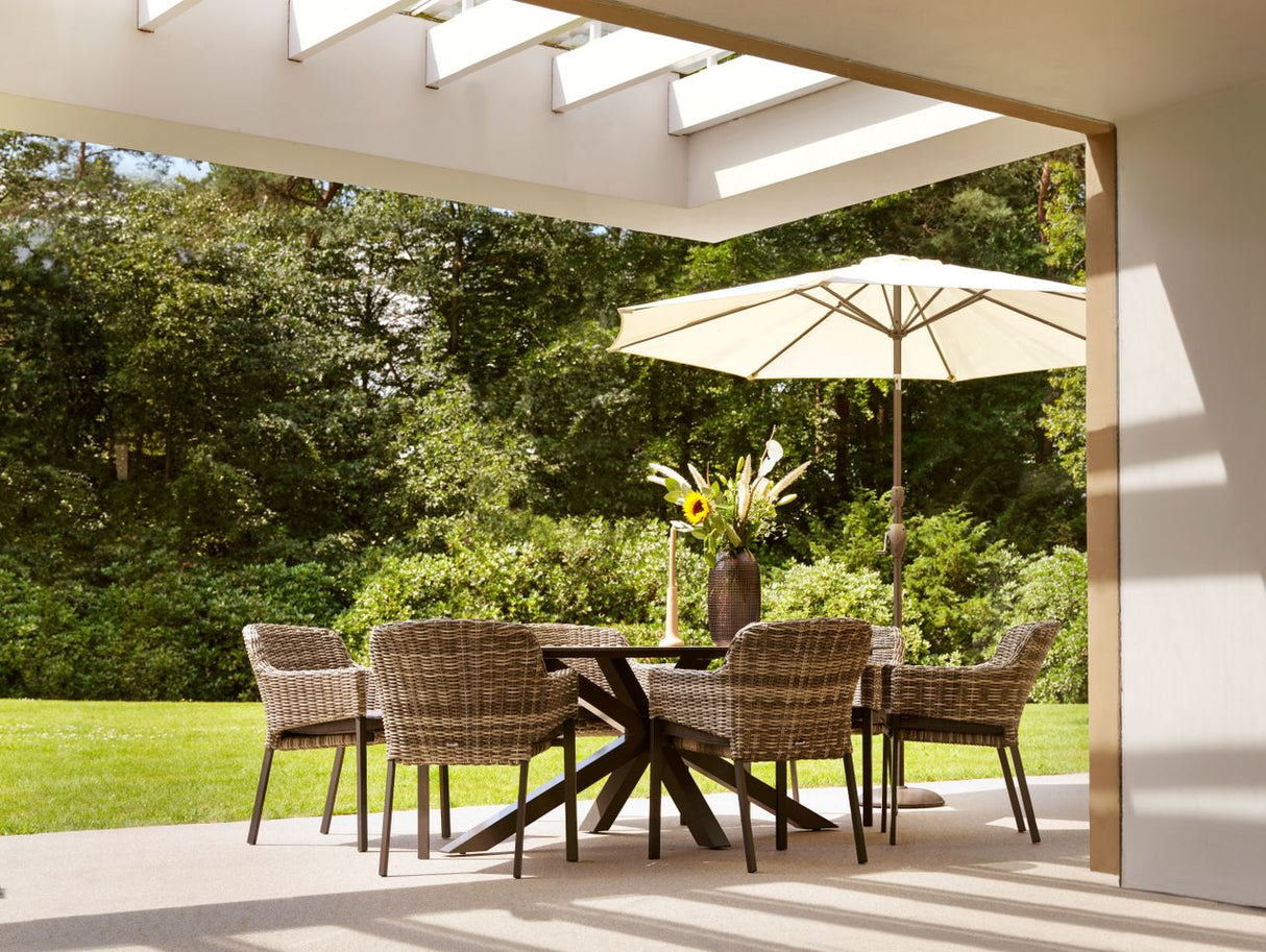 Xander Dining Tuintafel Ovaal 220 x 120 x 76 cm