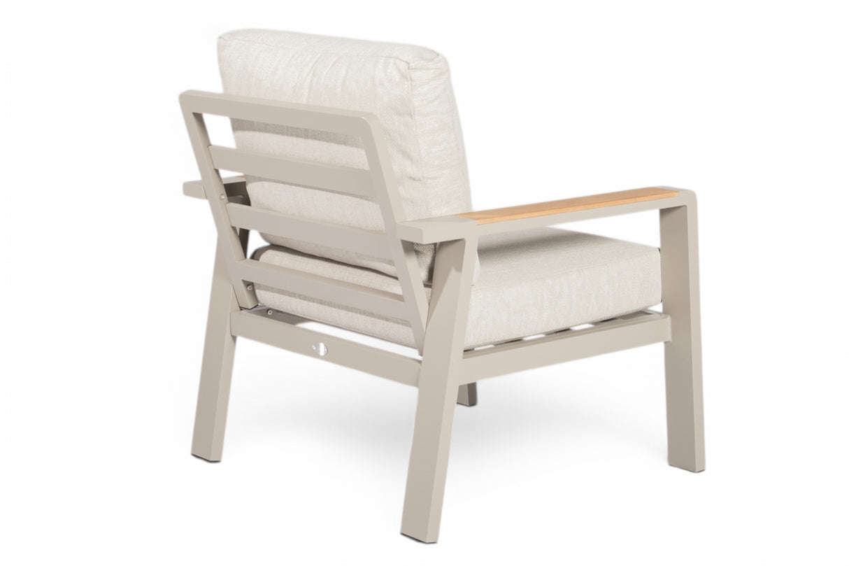 Belito Birmingham Aluminium Lounge Tuinstoel Taupe