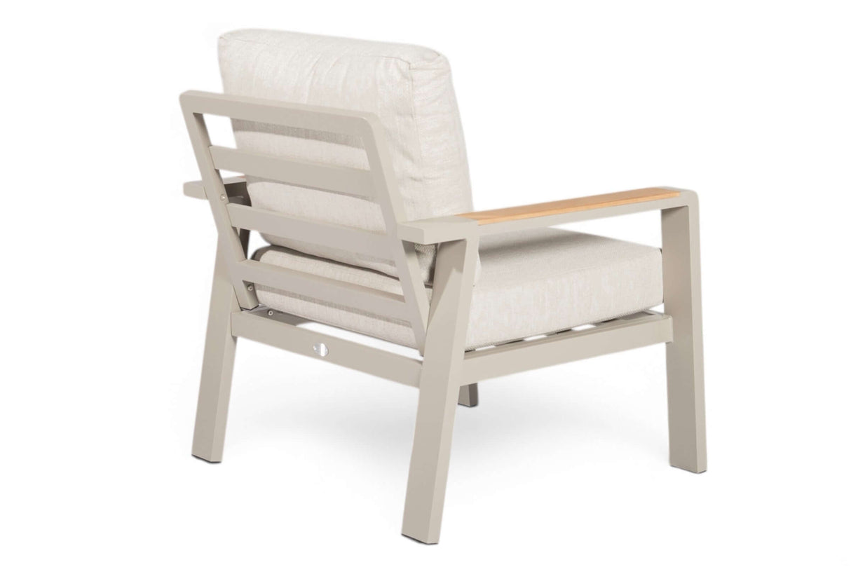 Belito Birmingham/Lotte Tuinstoel - Taupe Aluminium