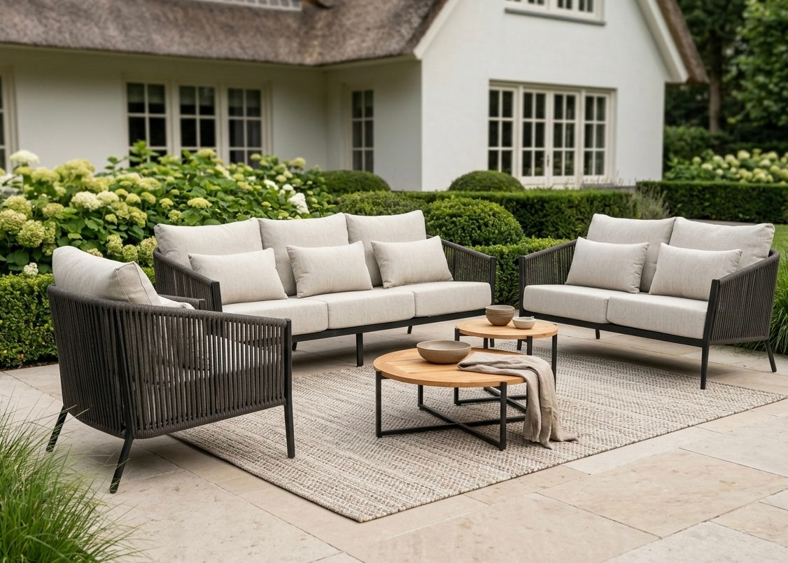 Belito® Ouddorp Lounge Tuinstoel - All Weather - Grey