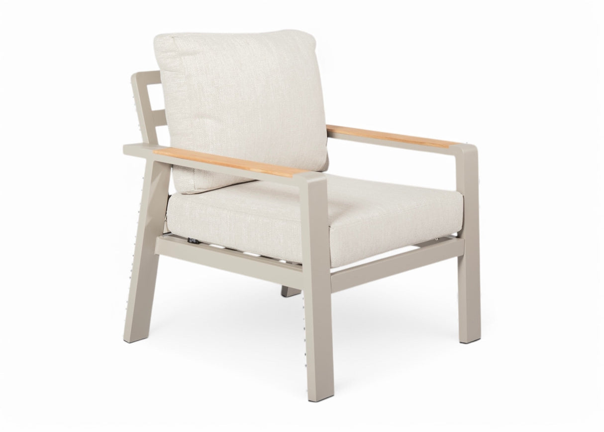 Belito Birmingham Aluminium Lounge Tuinstoel Taupe - Showroommodel