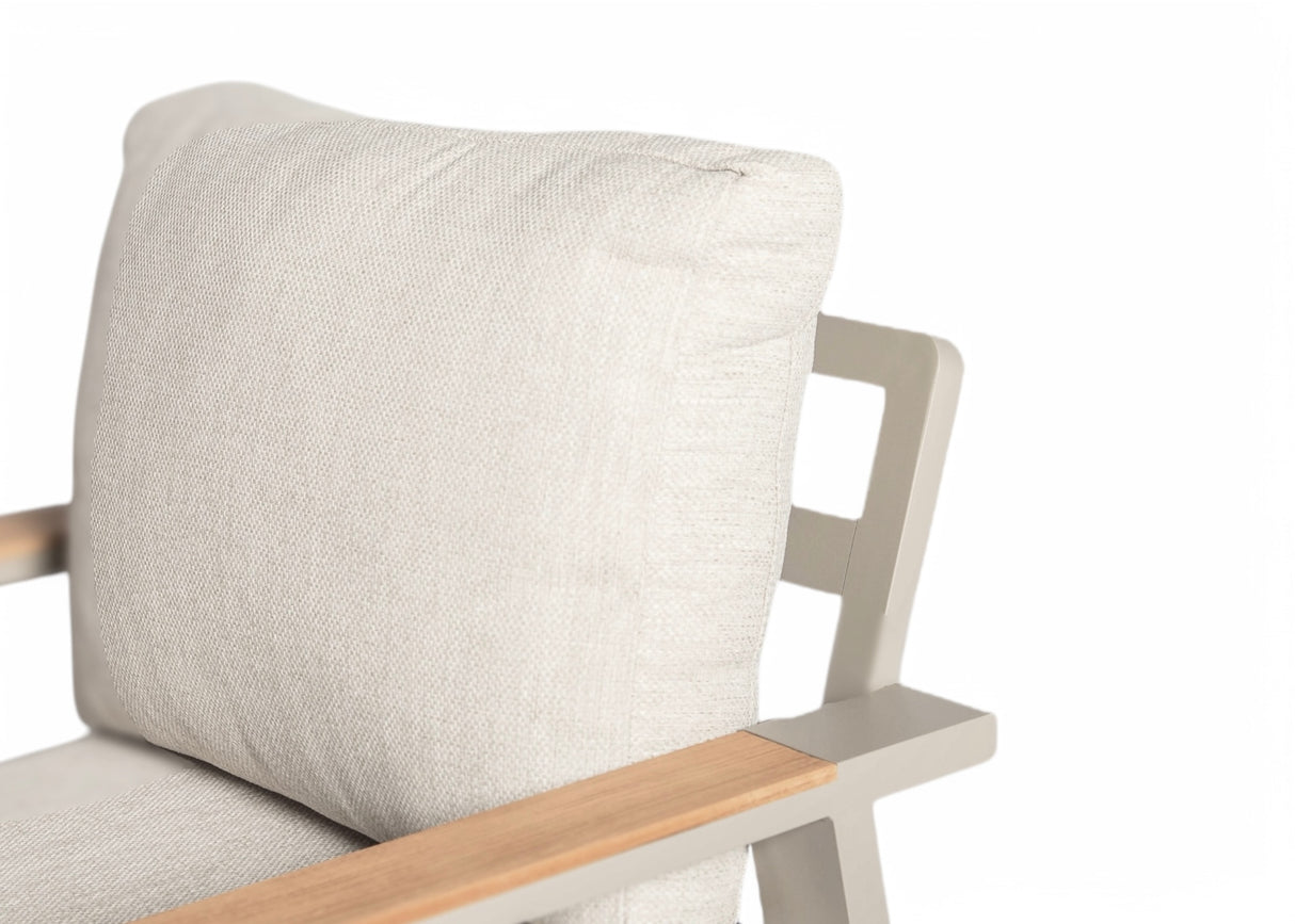 Belito Birmingham Aluminium Lounge Tuinstoel Taupe - Showroommodel