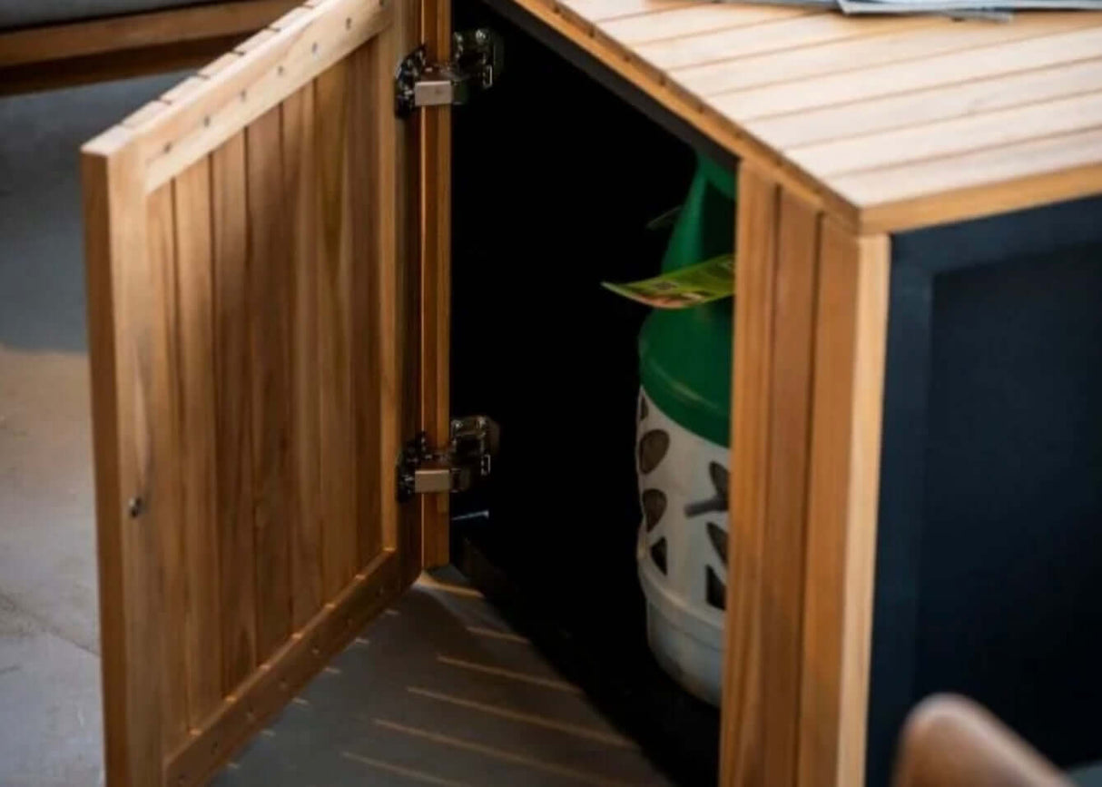 Easyfires Mida Vuurtafel 120 x 75 cm – Zwart - Inclusief Glasset en Beschermhoes