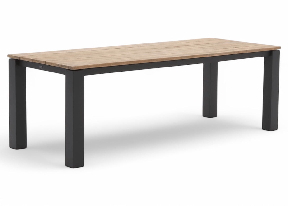 Belito Luuk Dining Tuintafel 240 x 90 cm - Aluminium en Teakhout