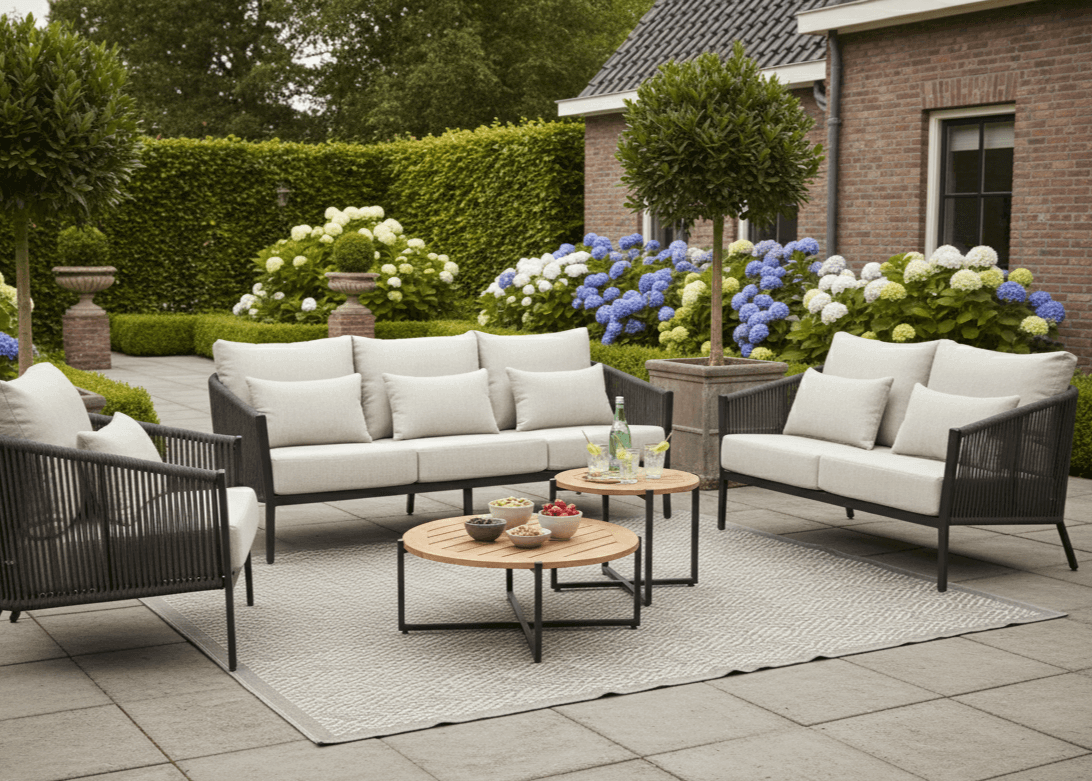 Belito Ouddorp Lounge Koffietafel | Ø 76 cm | H: 30 cm | Naturel Teak