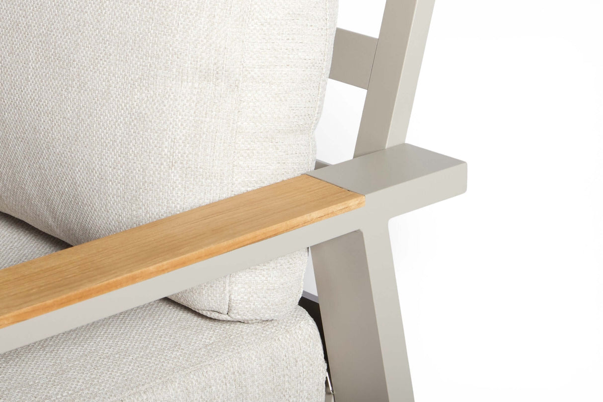 Belito Birmingham/Lotte Tuinstoel - Taupe Aluminium