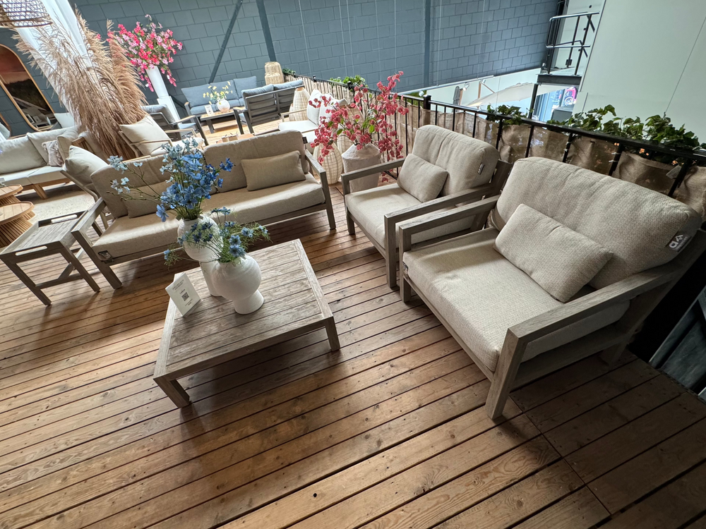 Showroommodel Apple Bee Olive Loungeset Coastal 5-delig