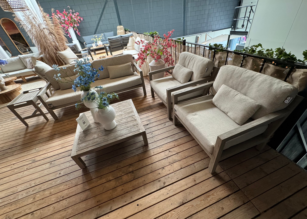 Showroommodel Apple Bee Olive Loungeset Coastal 5-delig