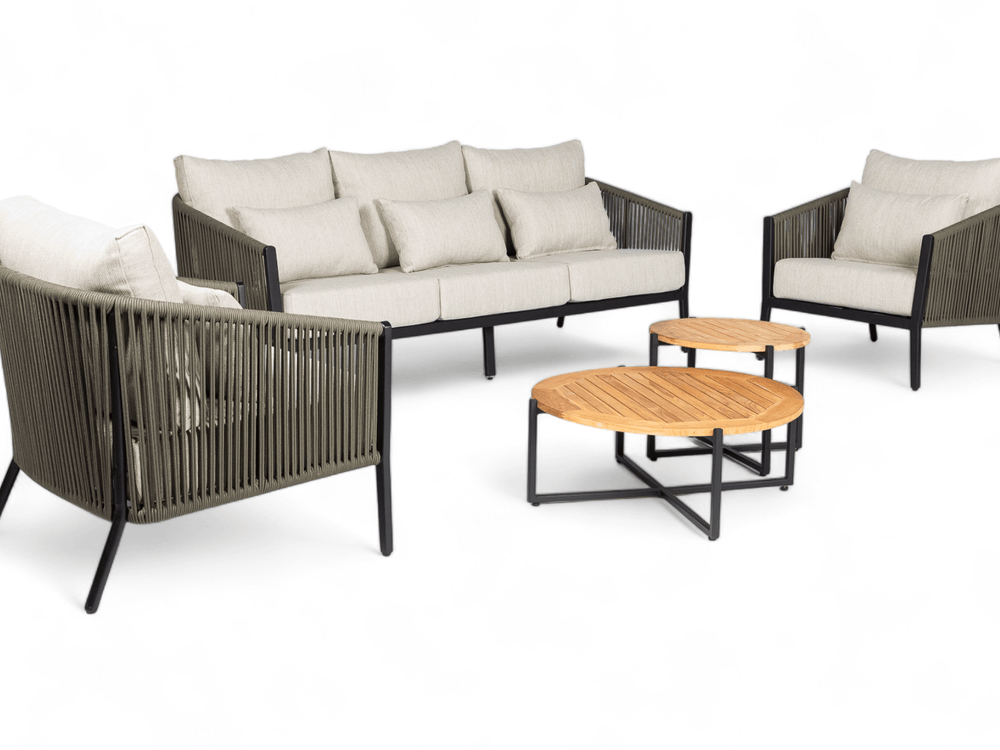 Belito® Ouddorp Loungeset - Army  - All-Weather Nr. 1 Green showroommodel