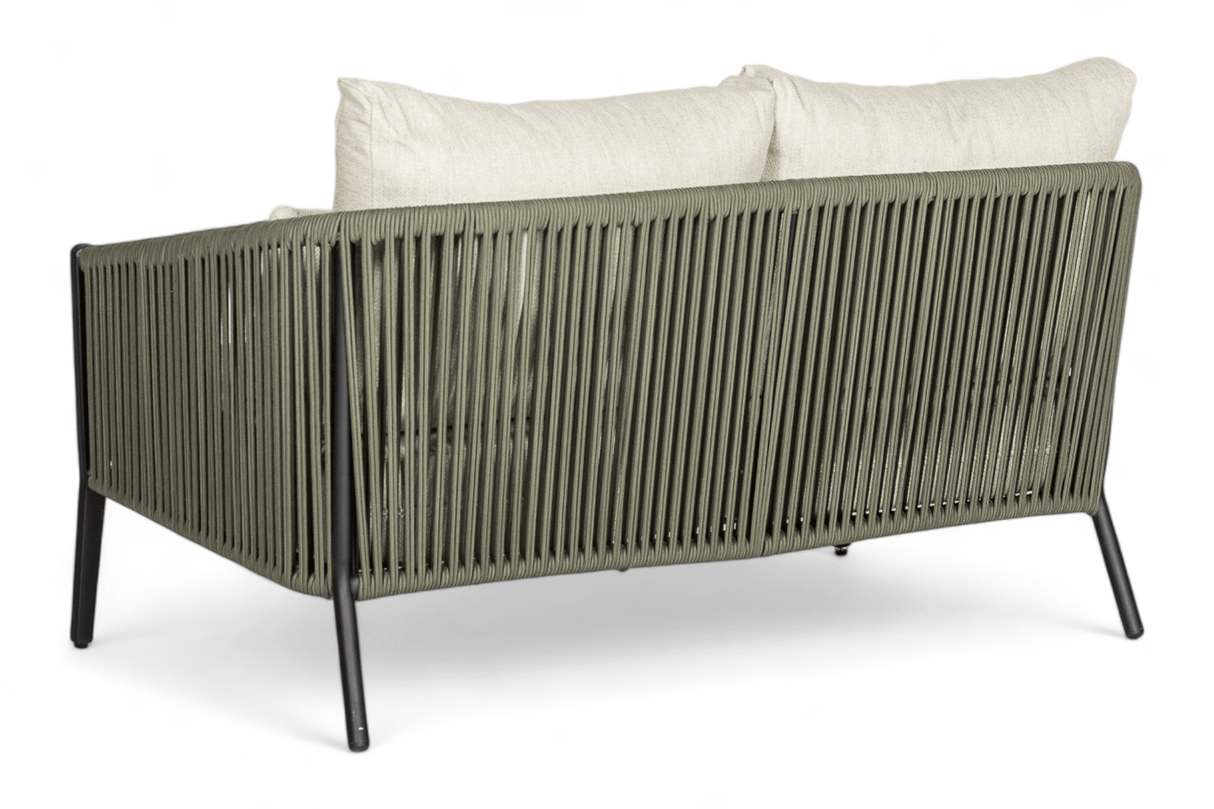 Aluminium Rope Loungebank 150 cm Belito® Ouddorp - Army Green -