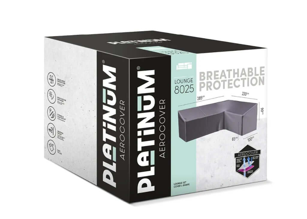 Platinum aerocover hoes 285 x 220 cm links lang voorzijde