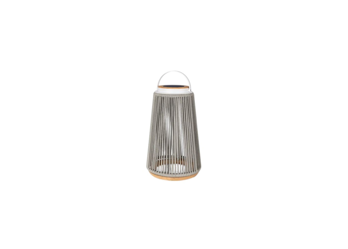 Rocca sfeerlamp tuin solar - aluminium - Rope - light grey - set