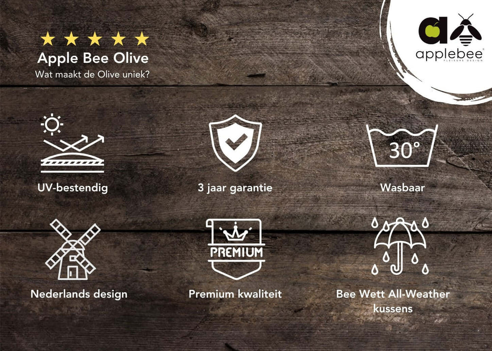 Apple Bee Olive Loungeset Coastal nr.1