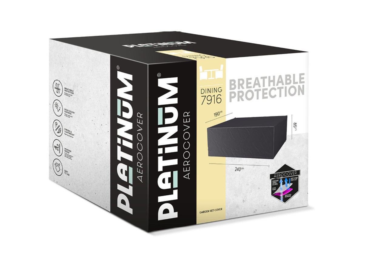 Tuinsethoes 245 x 190 x 85 cm - Zwart