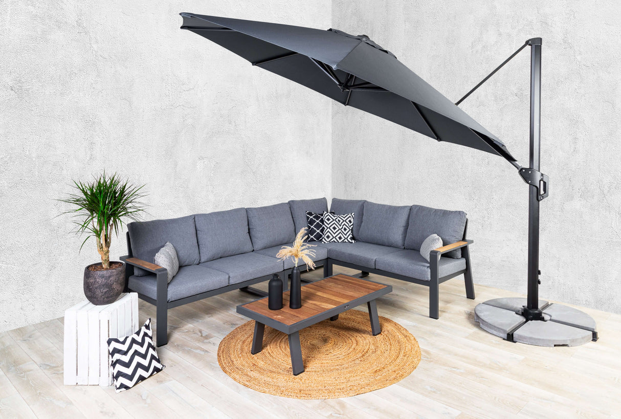 Tenerife Zweefparasol deluxe Ø350 cm Belito