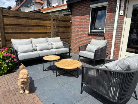 Loungeset aluminium antraciet