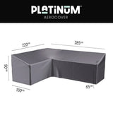 Platinum AeroCover Loungesethoes | 285 x 220 cm | Rechts Lang | Antraciet
