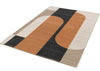 Art deco karpet - 160x230 cm - terra