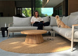Belito Julia Loungeset 4-delig | 258 x 258 cm | Taupe Rope & Aluminium | Met Daan Koffietafel