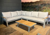 Aluminium Loungeset Hoekbank - Taupe Frame - Showroomfoto