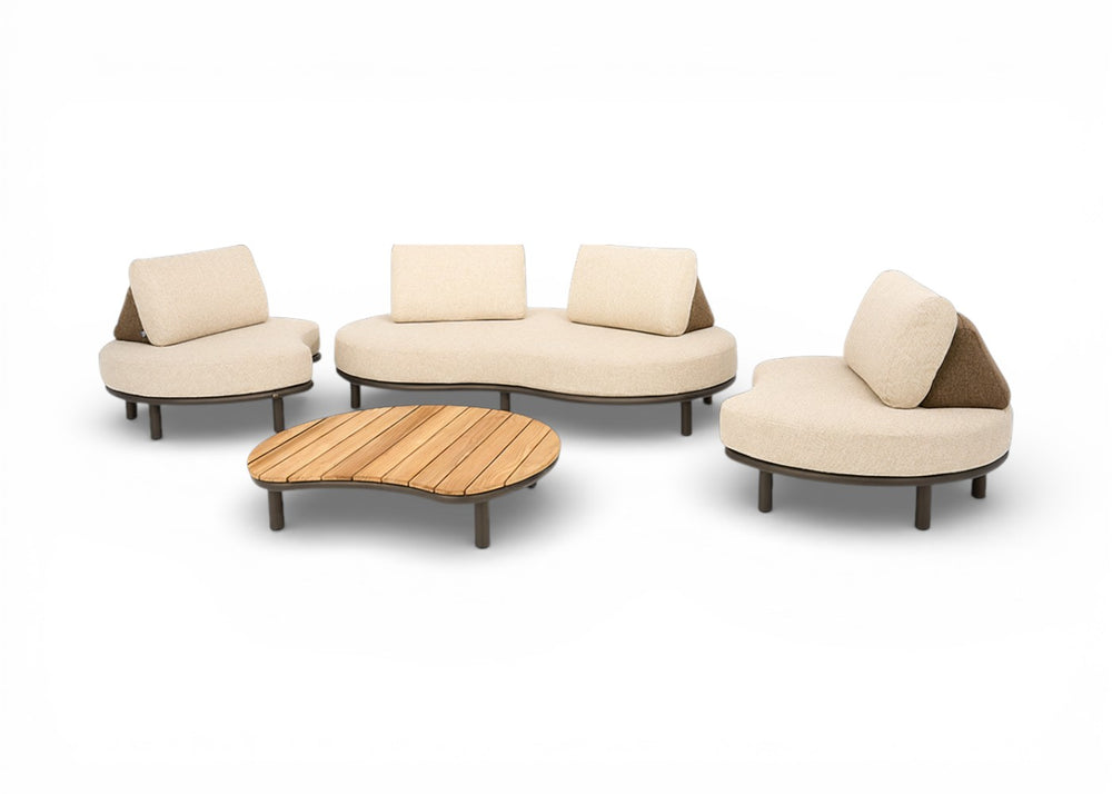 Apple Bee Moon Island Loungeset Nr. 2 | XL 250x380 cm | Bronze | 4-delig