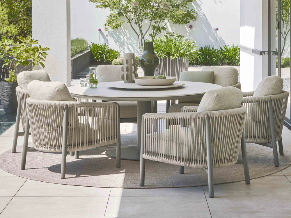 Apple Bee Bora Bora Low Dining Chair | Taupe & Oak Rope | BEE WETT®