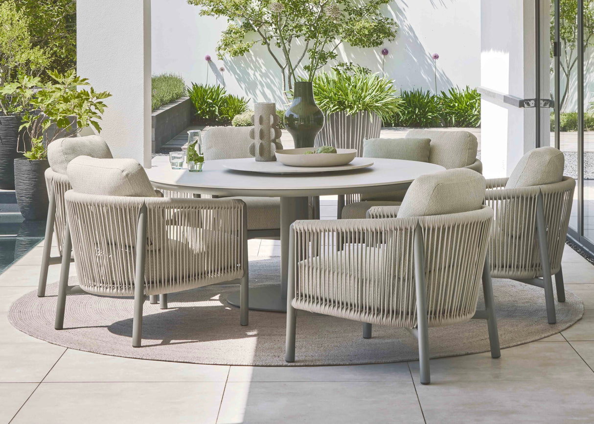 Apple Bee Bora Bora Low Dining Chair | Taupe & Oak Rope | BEE WETT®