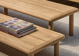 Detail teakhouten salontafel bij Apple Bee Grace lounge
