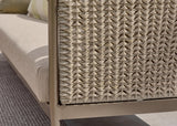 Close-up rope & Vongole Biculair® wicker vlechtwerk van de Apple Bee Pulau collectie 2027