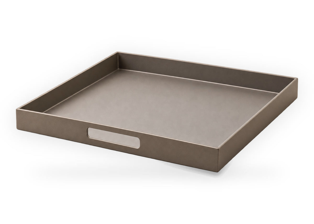 Apple Bee Sapporo tray 52 x 52 cm Bronze aluminium voor voetenbank - vooraanzicht