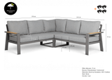 Belito Lotte Loungeset Hoekbank Nr. 13 | Antraciet Aluminium | 220 x 220 cm | 5-persoons