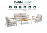 Belito Julia Loungestoel - Taupe Frame met kleine schade aan rugleuning