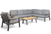 Birmingham Tisch-Lounge-Set – Anthrazit