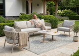 Belito Frank Aluminium Rope Loungeset Nr.1 - Taupe