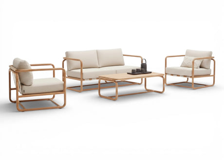 4-persoons Apple Bee Dolce Stoelbank Loungeset – 4-delig – Teak