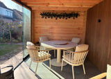 Apple Bee Condor Dining Tuinset Ø 140 cm | 5-delig | Oyster