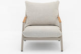 Belito Julia Stoel-Bank Loungeset 4-delig | Taupe | Aluminium & Rope | 4-5 Personen