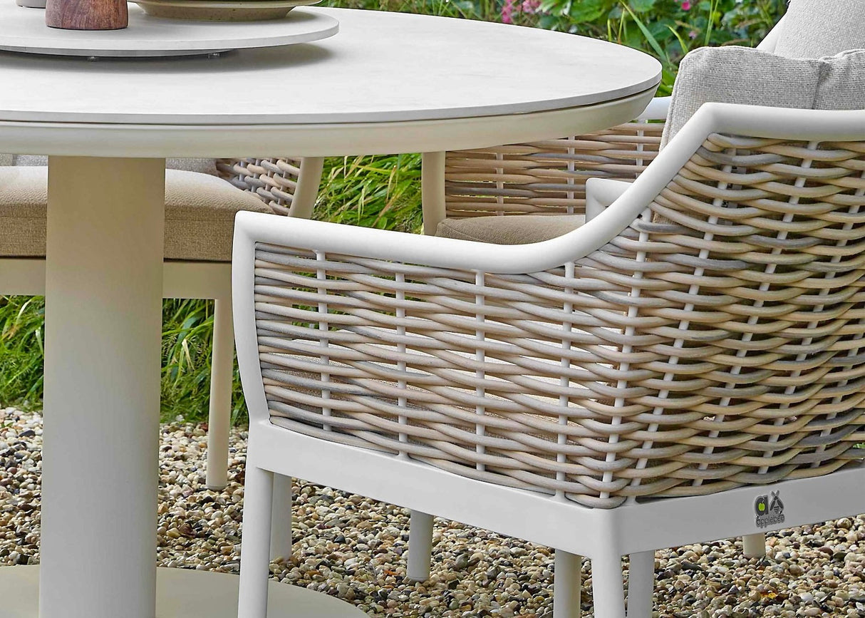 Apple Bee Milou/Melville Dining Tuinset 140 cm - 6 Delig
