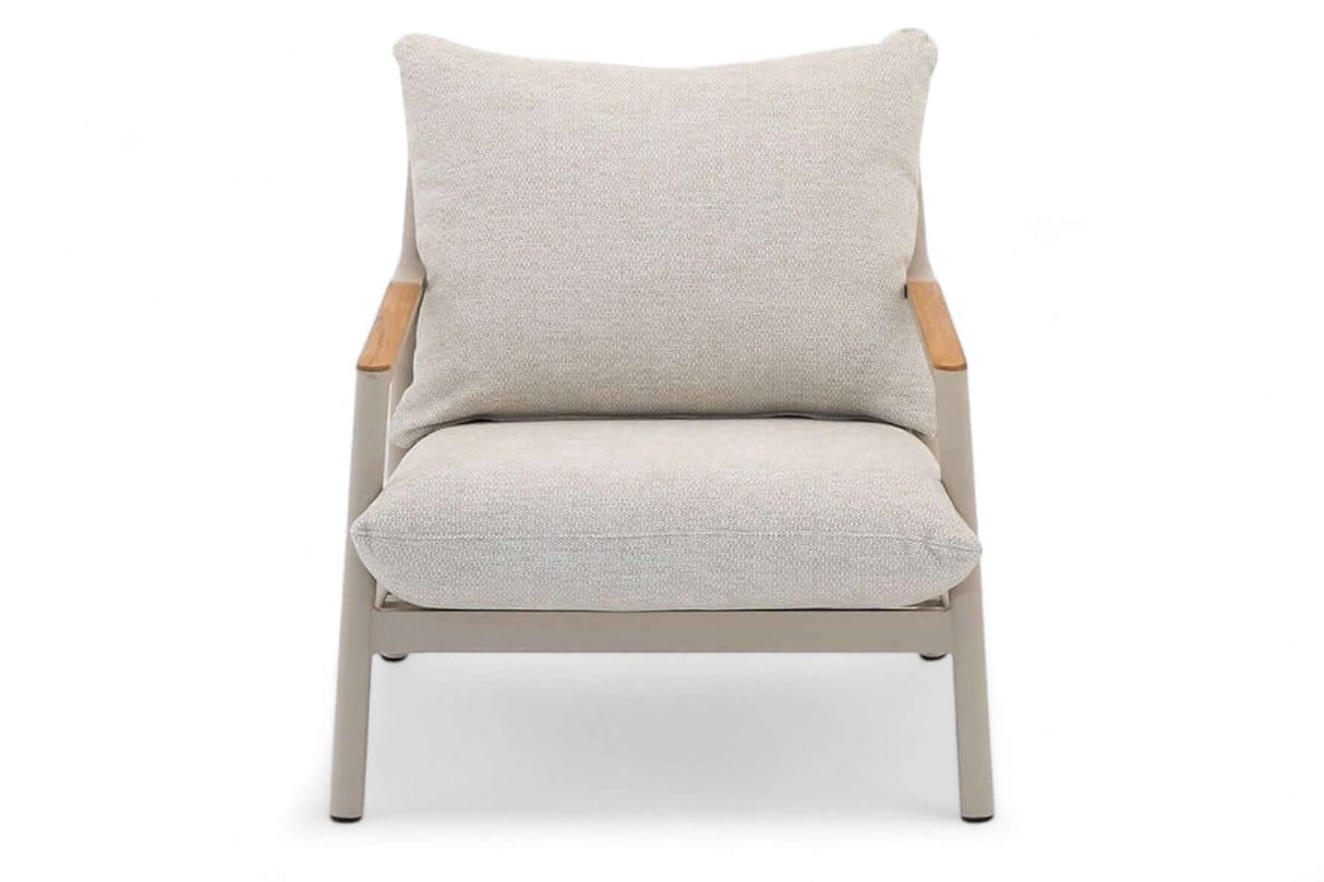 Aluminium Stoel-Bank Loungeset - Taupe Frame - Belito Julia - 4-delig